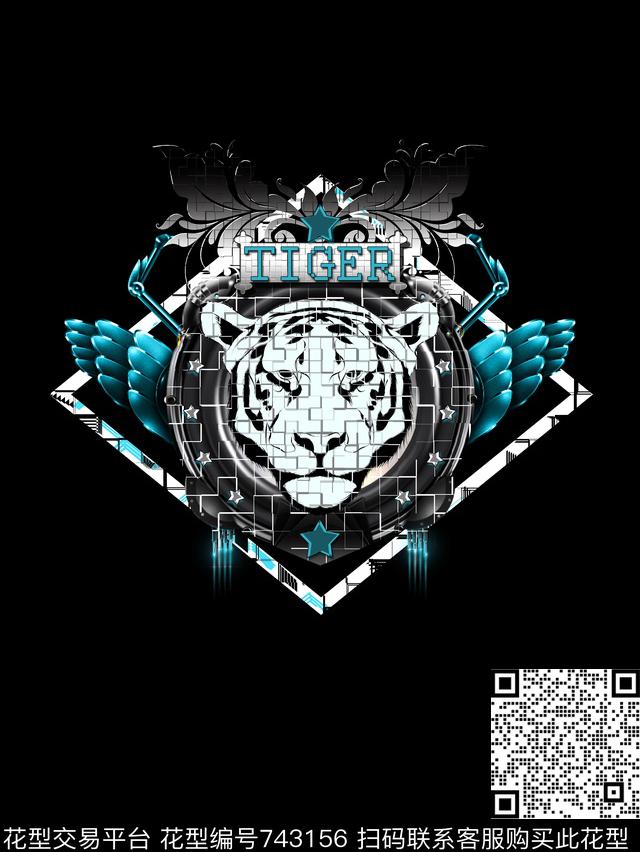 时尚休闲大牌传统印花华亿平台下载（图片编号: 743156） - 瓦栏（Walan）