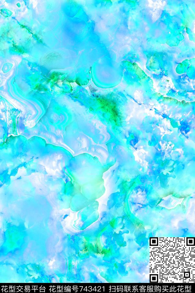 水润大理石彩色大理石天然大理石数码印花华亿平台下载（图片编号: 743421） - 瓦栏（Walan）