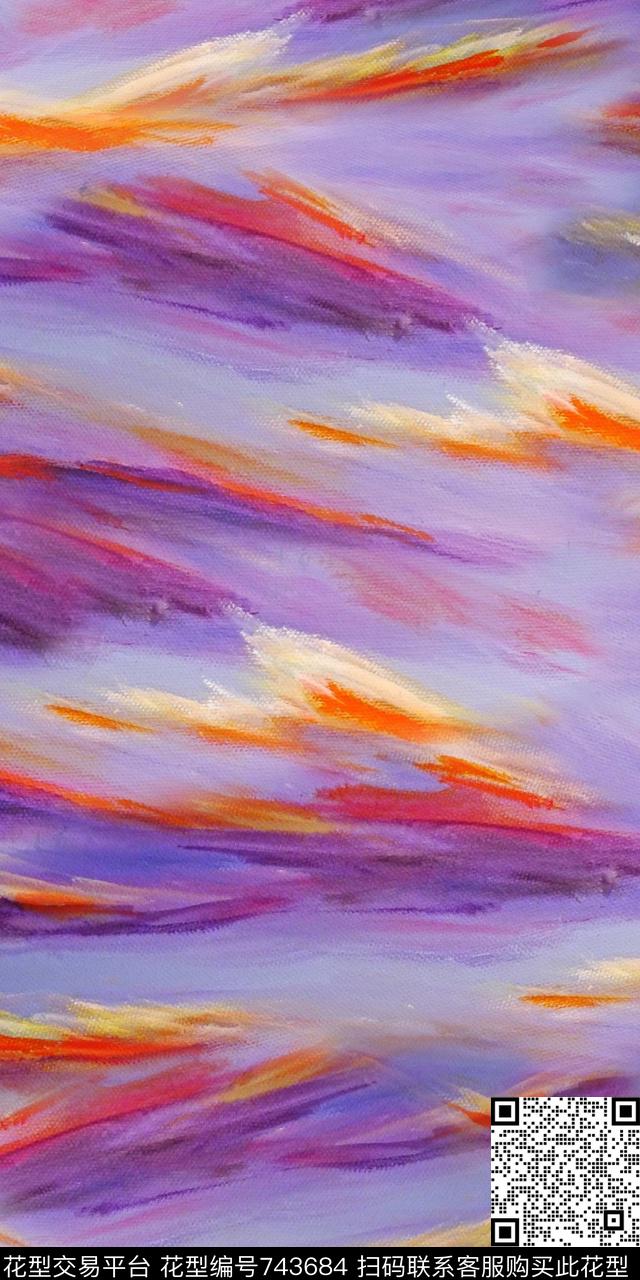 水彩手绘油画背景数码印花华亿平台下载（图片编号: 743684） - 瓦栏（Walan）