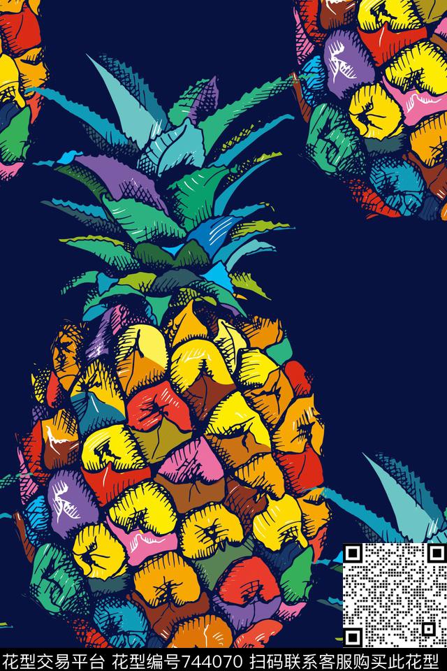 手绘花卉民族风数码印花华亿平台下载（图片编号: 744070） - 瓦栏（Walan）