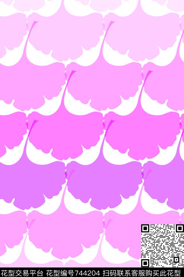 床品杏叶叶子传统印花华亿平台下载（图片编号: 744204） - 瓦栏（Walan）