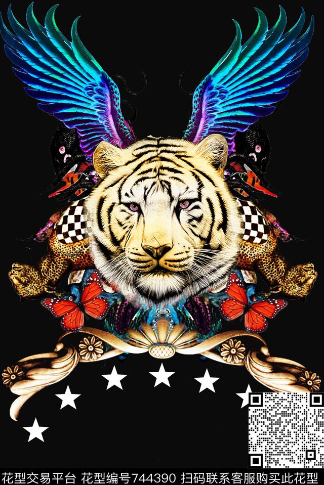 几何分割男装数码印花华亿平台下载（图片编号: 744390） - 瓦栏（Walan）