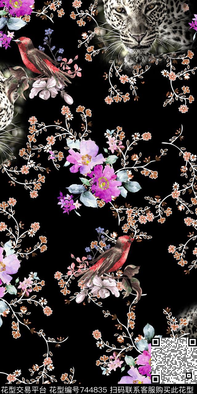 花朵花卉小花数码印花华亿平台下载（图片编号: 744835） - 瓦栏（Walan）