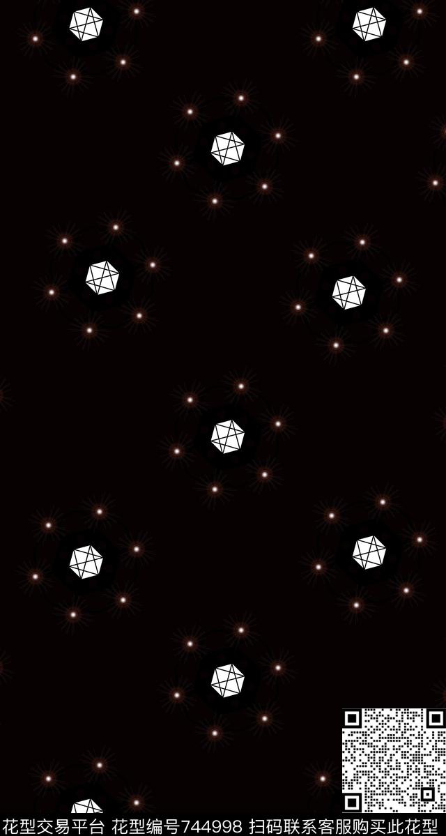 装饰图案花卉数码印花华亿平台下载（图片编号: 744998） - 瓦栏（Walan）