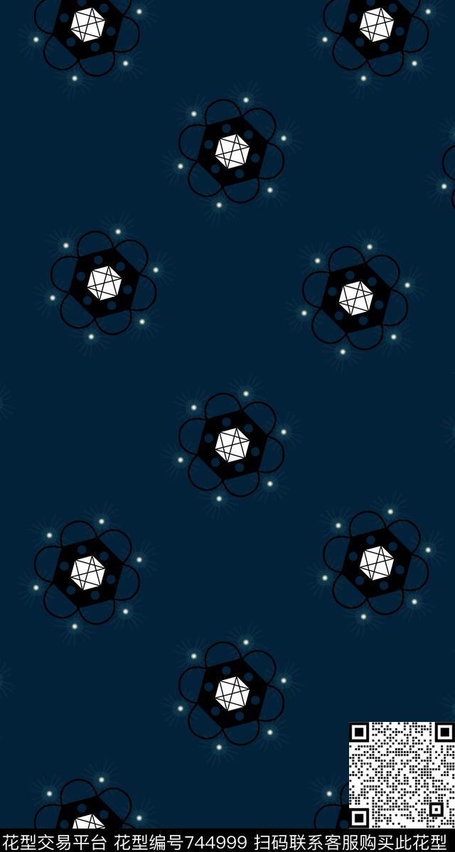 装饰图案花卉数码印花华亿平台下载（图片编号: 744999） - 瓦栏（Walan）