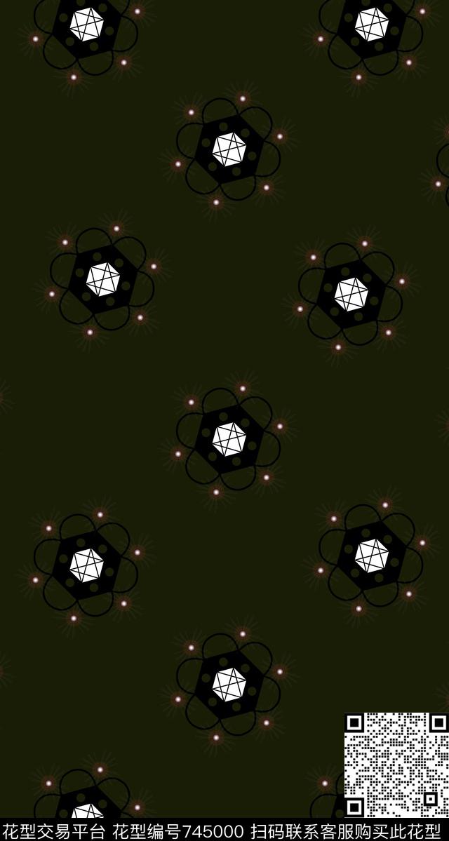 装饰图案花卉数码印花华亿平台下载（图片编号: 745000） - 瓦栏（Walan）