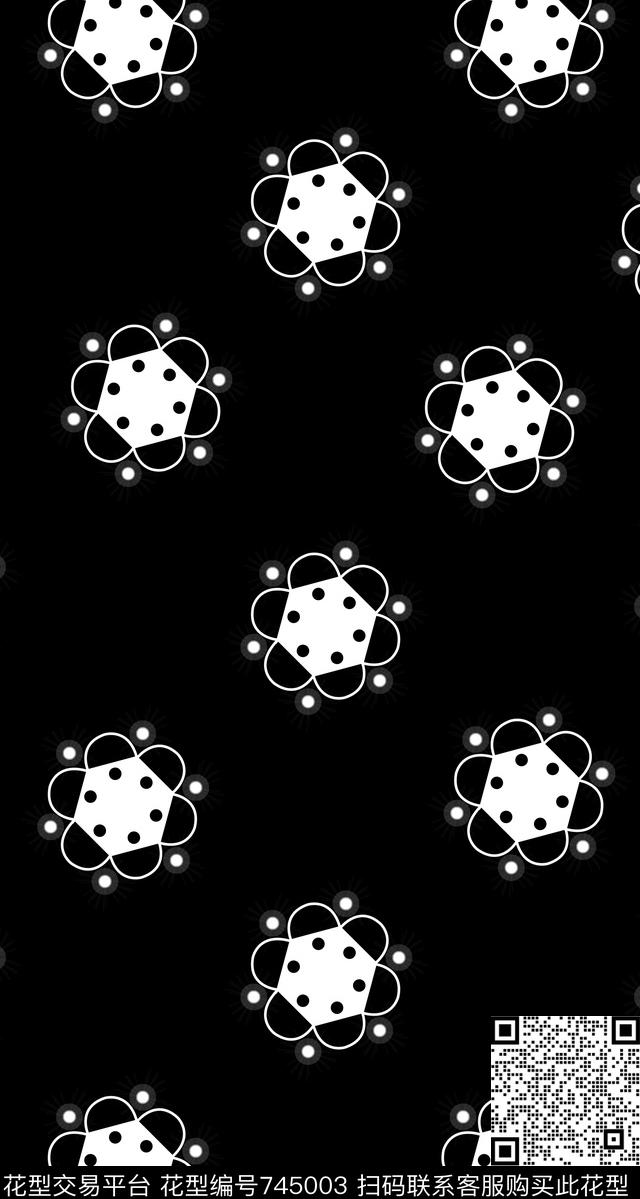 装饰图案花卉数码印花华亿平台下载（图片编号: 745003） - 瓦栏（Walan）