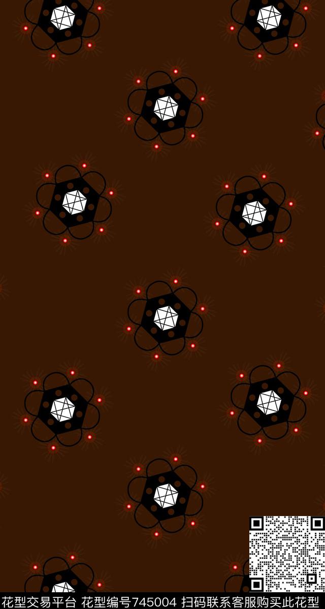 装饰图案花卉数码印花华亿平台下载（图片编号: 745004） - 瓦栏（Walan）