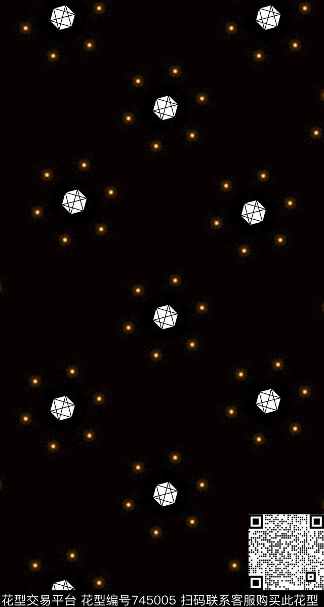 装饰图案花卉数码印花华亿平台下载（图片编号: 745005） - 瓦栏（Walan）