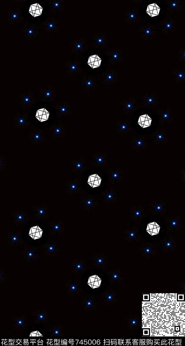 装饰图案花卉数码印花华亿平台下载（图片编号: 745006） - 瓦栏（Walan）