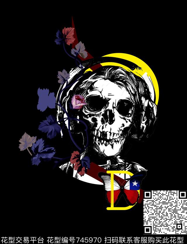 卡通几何花卉数码印花华亿平台下载（图片编号: 745970） - 瓦栏（Walan）