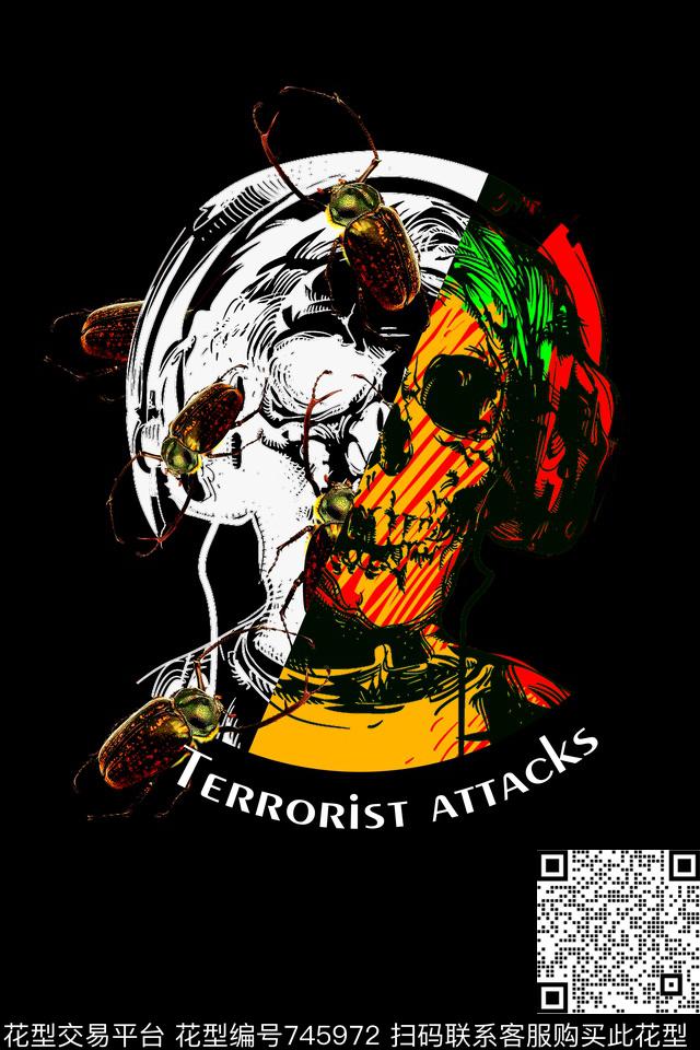 抽象男装复古数码印花华亿平台下载（图片编号: 745972） - 瓦栏（Walan）