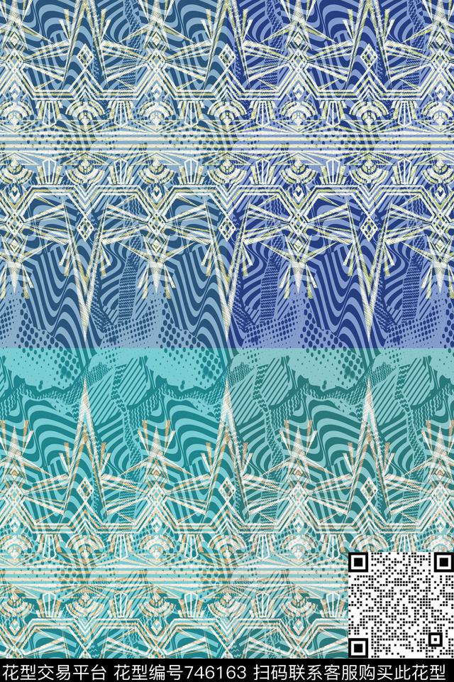 青舞-男装青舞-抽象17-秋冬数码印花华亿平台下载（图片编号: 746163） - 瓦栏（Walan）