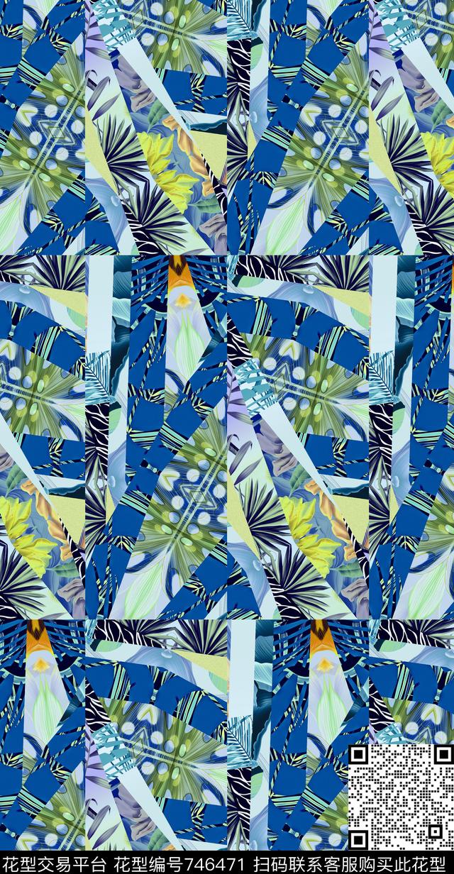热带植物数码数码印花华亿平台下载（图片编号: 746471） - 瓦栏（Walan）