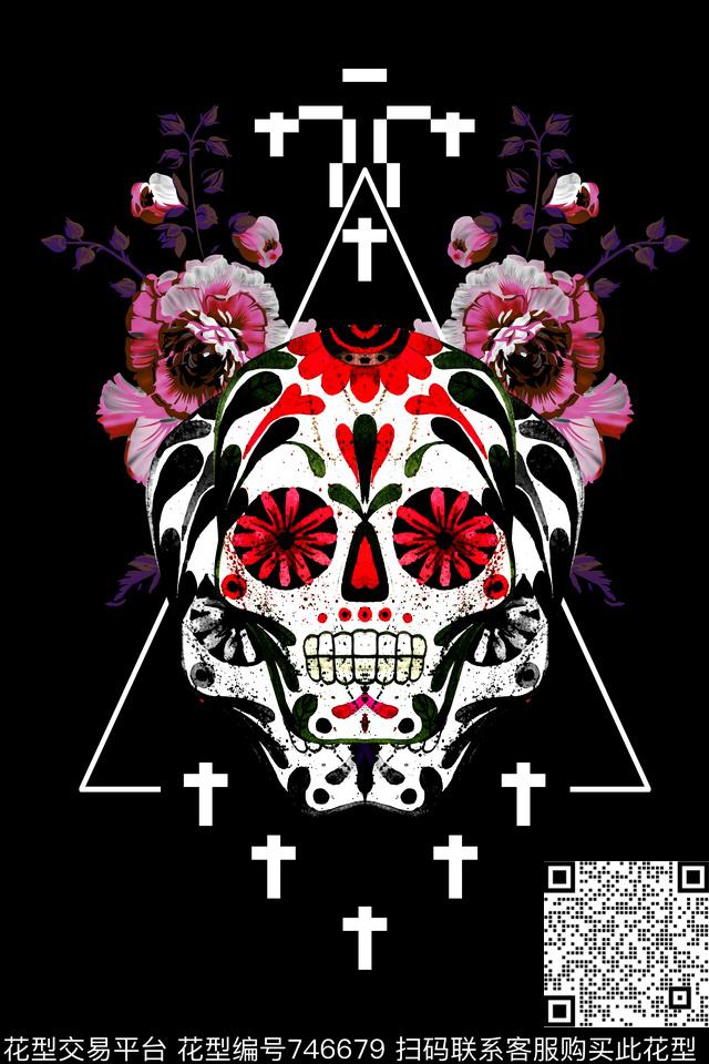 花卉几何卡通数码印花华亿平台下载（图片编号: 746679） - 瓦栏（Walan）