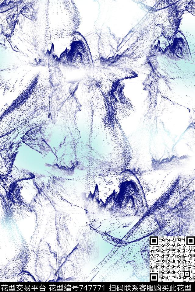 中国风女装个性数码印花华亿平台下载（图片编号: 747771） - 瓦栏（Walan）