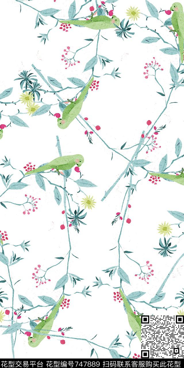 乱花满版花数码花卉类数码印花华亿平台下载（图片编号: 747889） - 瓦栏（Walan）
