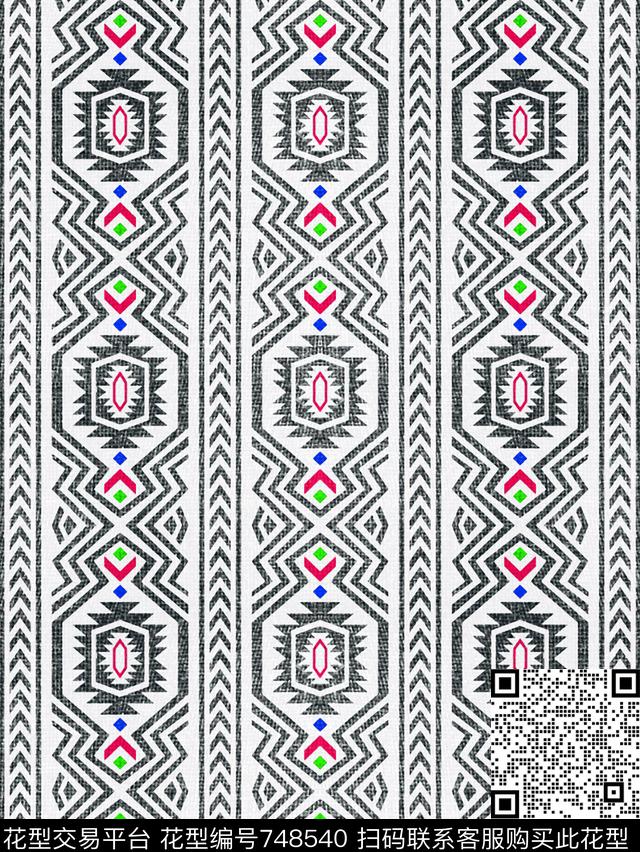 印第安民族风女装传统印花华亿平台下载（图片编号: 748540） - 瓦栏（Walan）