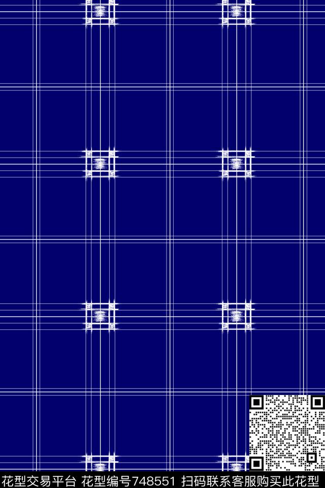 男装格子传统印花华亿平台下载（图片编号: 748551） - 瓦栏（Walan）