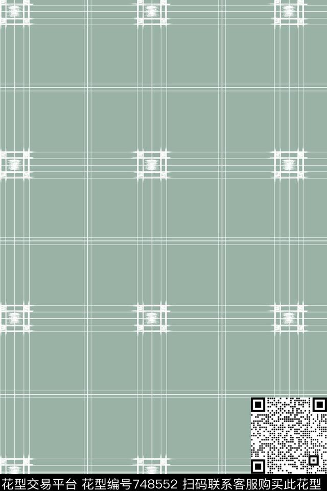 男装格子传统印花华亿平台下载（图片编号: 748552） - 瓦栏（Walan）