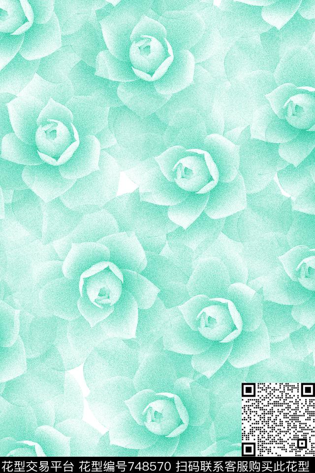 荷花传统印花华亿平台下载（图片编号: 748570） - 瓦栏（Walan）