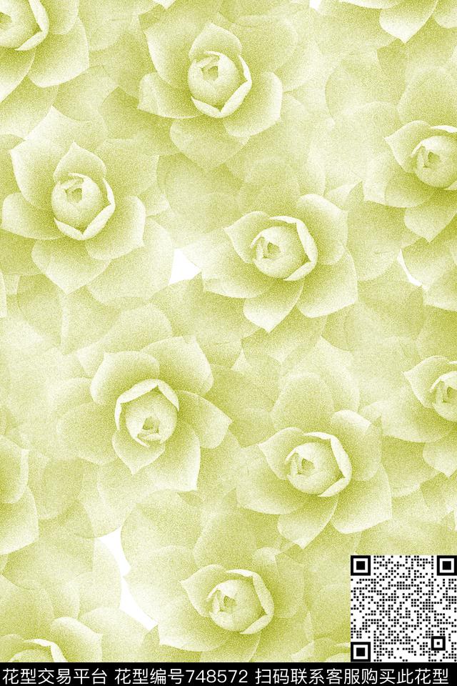 荷花传统印花华亿平台下载（图片编号: 748572） - 瓦栏（Walan）