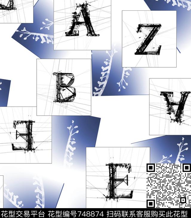 暗纹几何底纹数码印花华亿平台下载（图片编号: 748874） - 瓦栏（Walan）