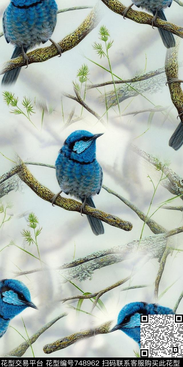 数码风景类数码动物类鸟数码印花华亿平台下载（图片编号: 748962） - 瓦栏（Walan）