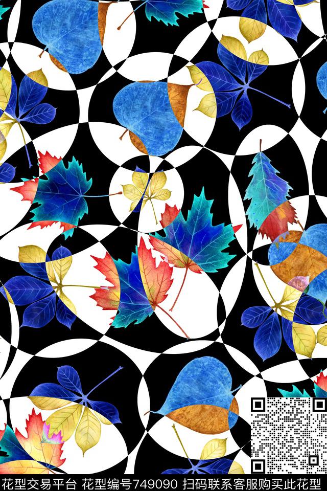 大花花瓣乱花数码印花华亿平台下载（图片编号: 749090） - 瓦栏（Walan）