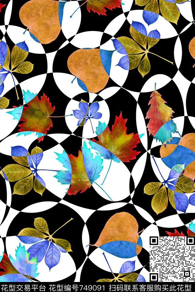 大花花瓣乱花数码印花华亿平台下载（图片编号: 749091） - 瓦栏（Walan）