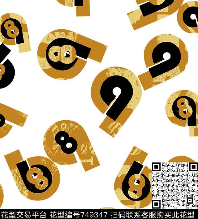 圆点碎点黑白花数码印花华亿平台下载（图片编号: 749347） - 瓦栏（Walan）