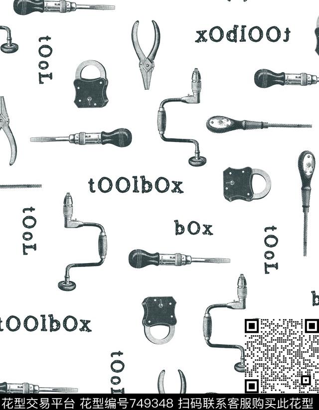 圆点碎点黑白花数码印花华亿平台下载（图片编号: 749348） - 瓦栏（Walan）