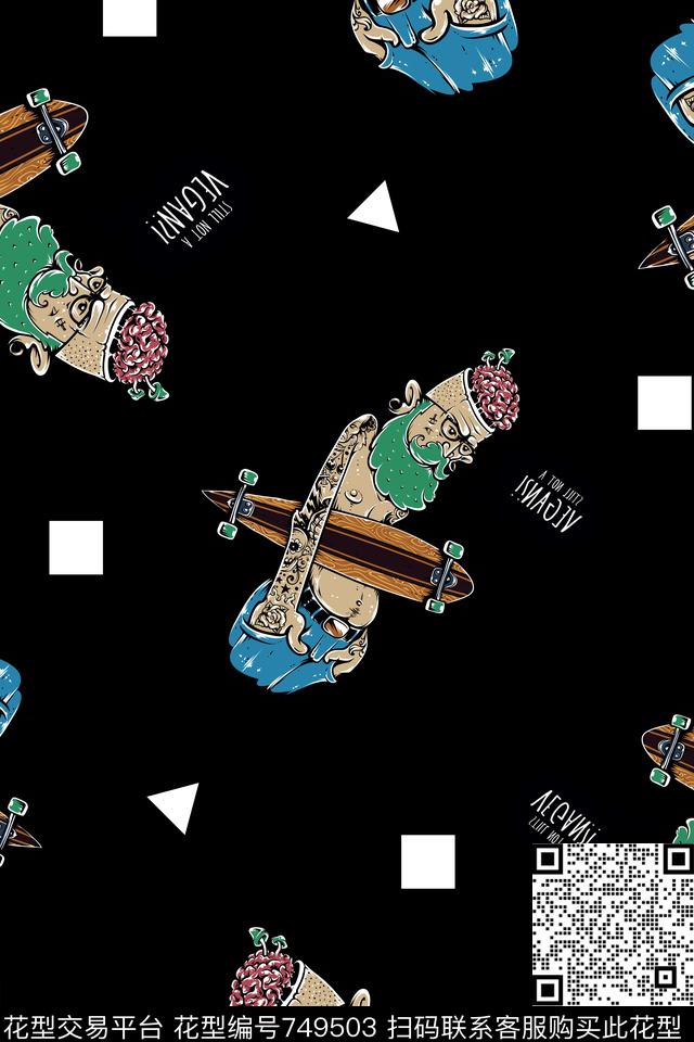 卡通男装童装数码印花华亿平台下载（图片编号: 749503） - 瓦栏（Walan）