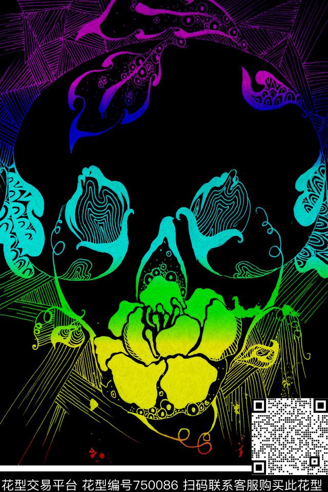 T恤卫衣图案原创手绘图案装饰画传统印花华亿平台下载（图片编号: 750086） - 瓦栏（Walan）