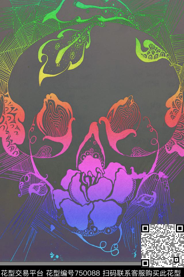 T恤卫衣图案原创手绘图案装饰画传统印花华亿平台下载（图片编号: 750088） - 瓦栏（Walan）