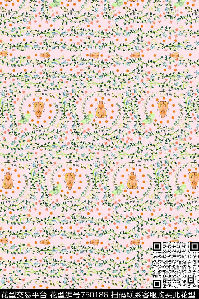 小碎花清新清爽传统印花华亿平台下载（图片编号: 750186） - 瓦栏（Walan）