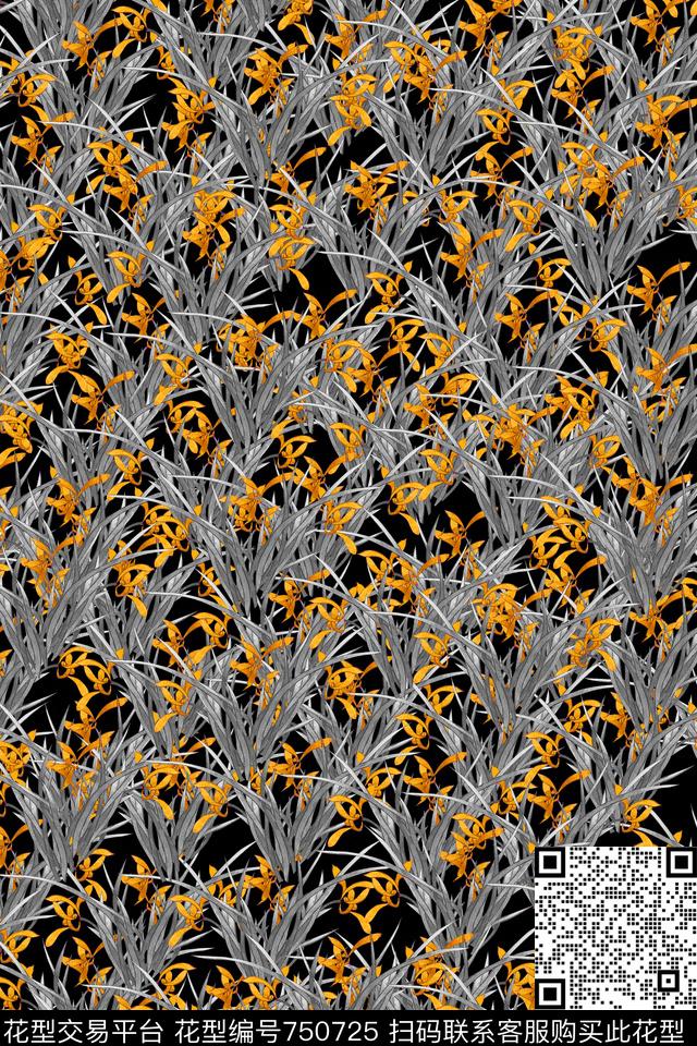 小碎花花朵花卉数码印花华亿平台下载（图片编号: 750725） - 瓦栏（Walan）