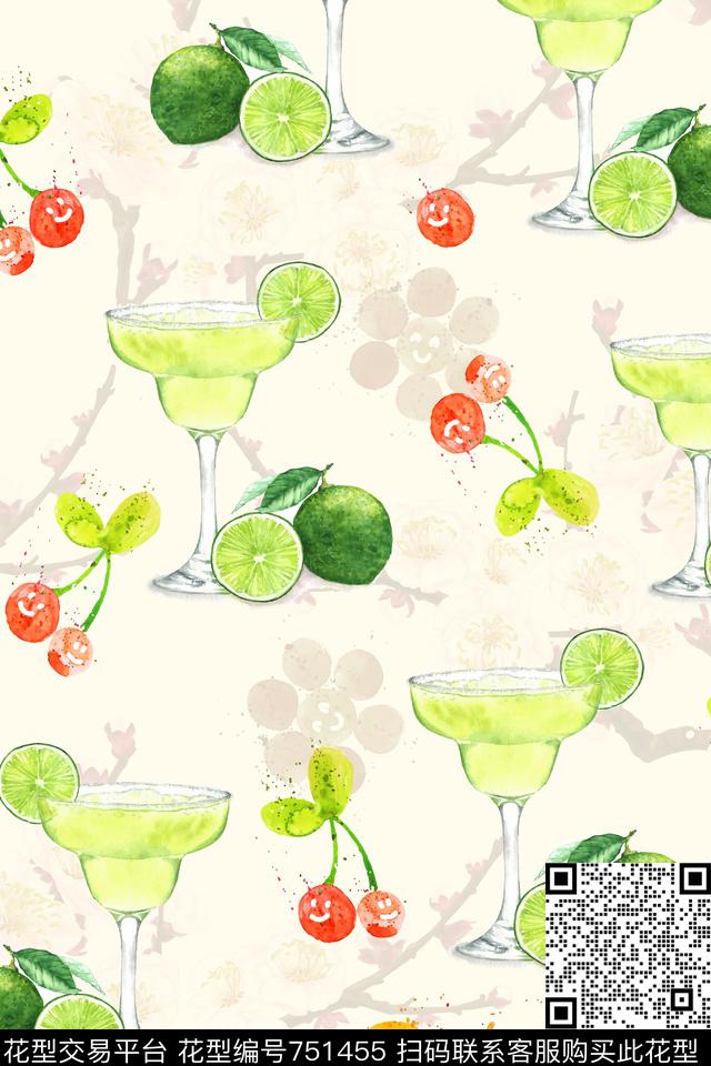 乱花花朵花卉传统印花华亿平台下载（图片编号: 751455） - 瓦栏（Walan）