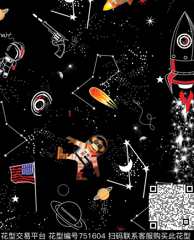 几何星空抽象数码印花华亿平台下载（图片编号: 751604） - 瓦栏（Walan）