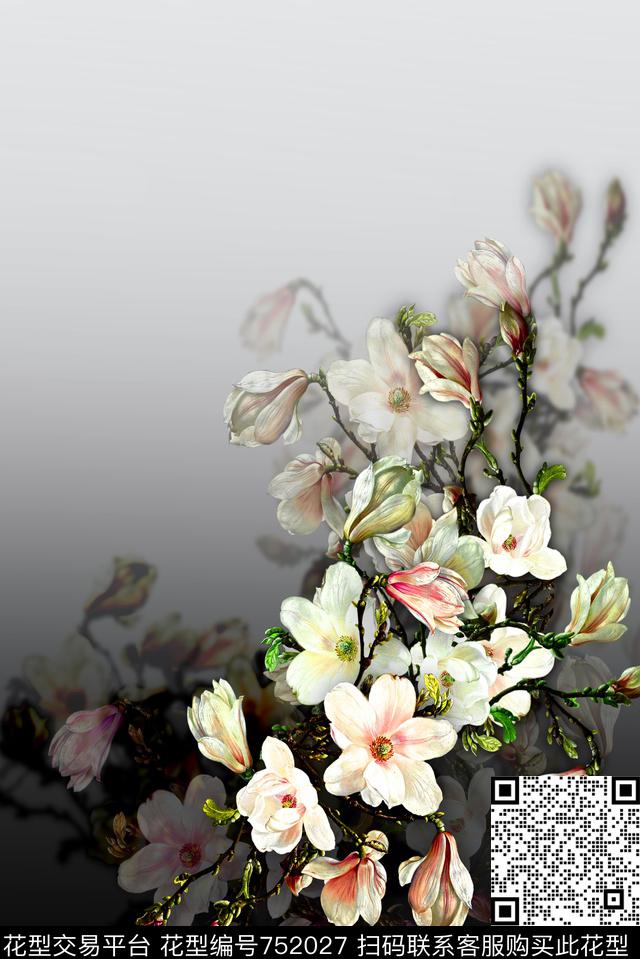 定位花女装花卉数码印花华亿平台下载（图片编号: 752027） - 瓦栏（Walan）