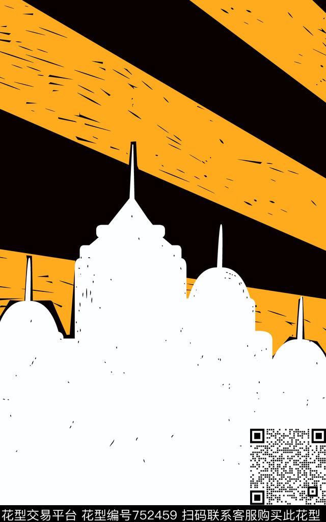 几何分割男装数码印花华亿平台下载（图片编号: 752459） - 瓦栏（Walan）