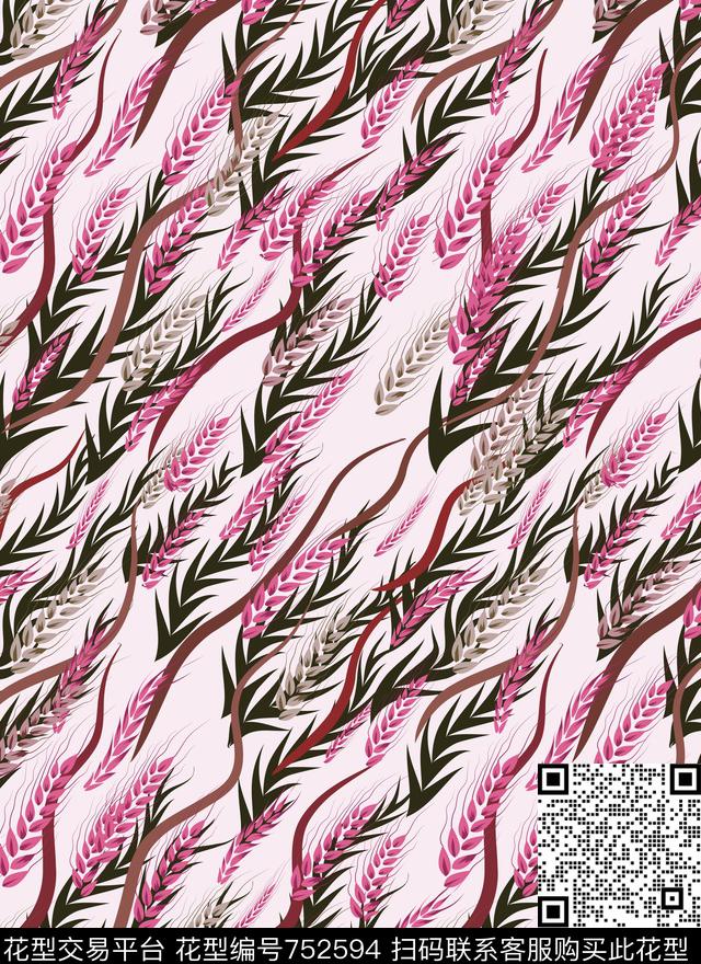 笔刷树皮油墨传统印花华亿平台下载（图片编号: 752594） - 瓦栏（Walan）