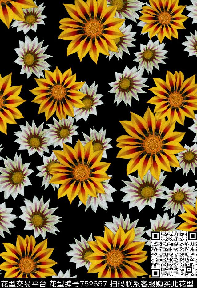 小碎花时尚不定位丝巾女装家纺数码印花华亿平台下载（图片编号: 752657） - 瓦栏（Walan）