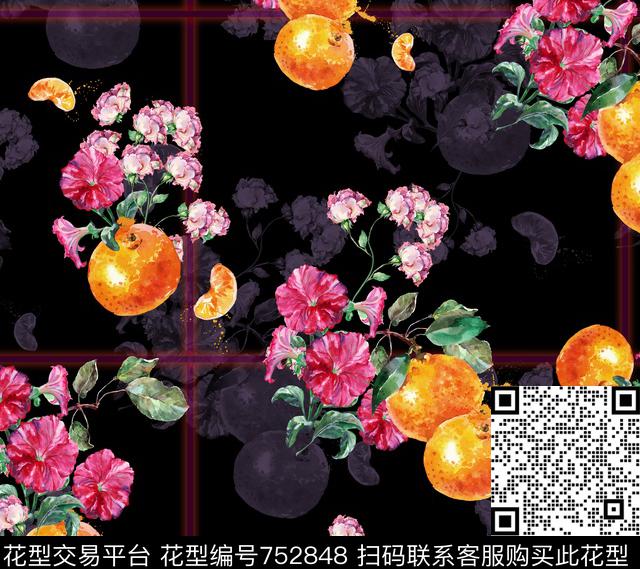 花卉浪漫康乃馨数码印花华亿平台下载（图片编号: 752848） - 瓦栏（Walan）