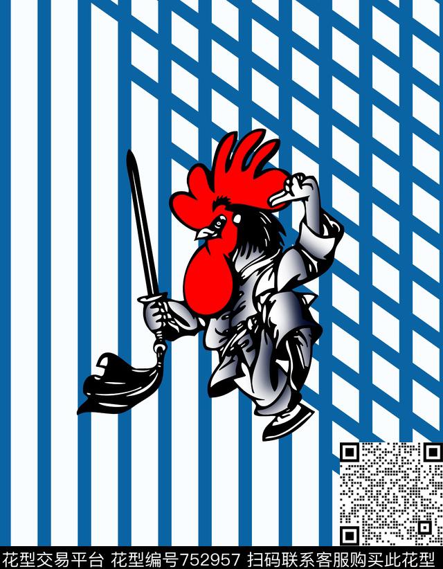 鸡传统印花华亿平台下载（图片编号: 752957） - 瓦栏（Walan）