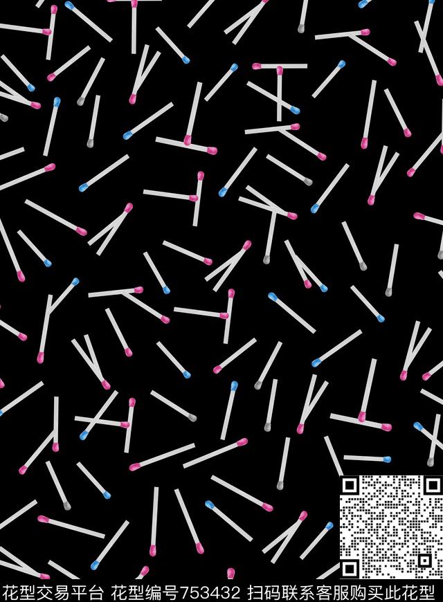 几何抽象未来数码印花华亿平台下载（图片编号: 753432） - 瓦栏（Walan）