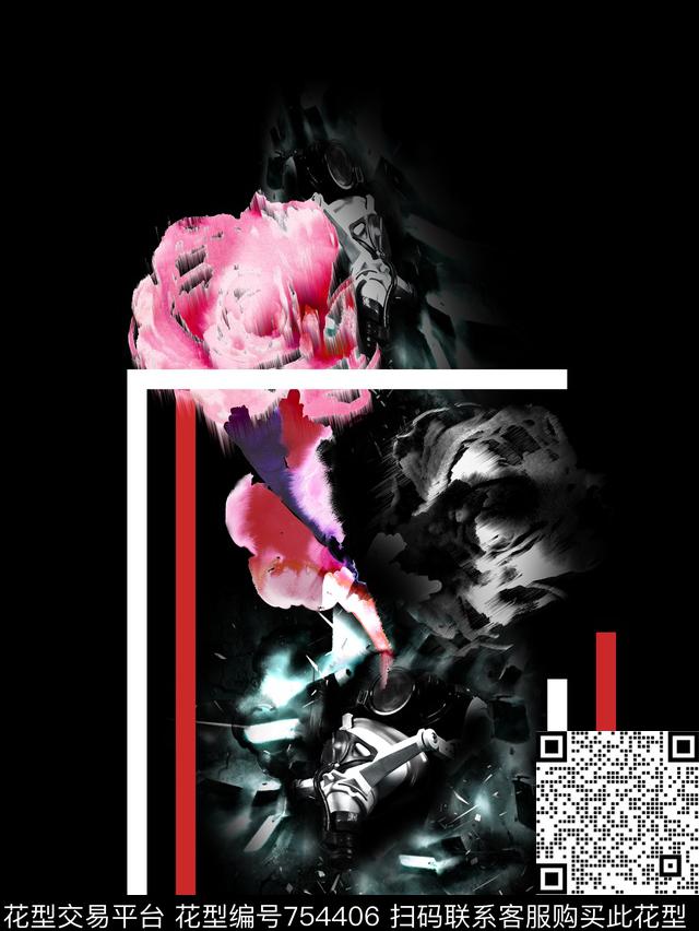 不规则几何三角形几何数码印花华亿平台下载（图片编号: 754406） - 瓦栏（Walan）