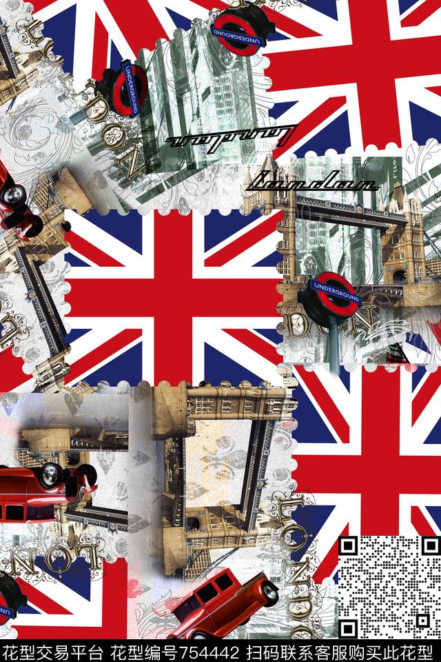 国旗建筑汽车数码印花华亿平台下载（图片编号: 754442） - 瓦栏（Walan）