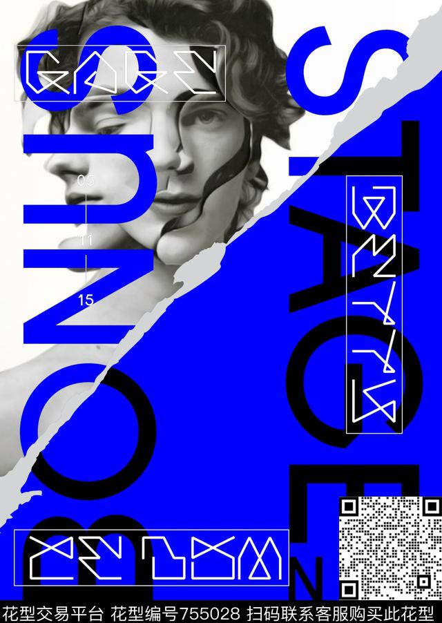 人物男装潮男传统印花华亿平台下载（图片编号: 755028） - 瓦栏（Walan）