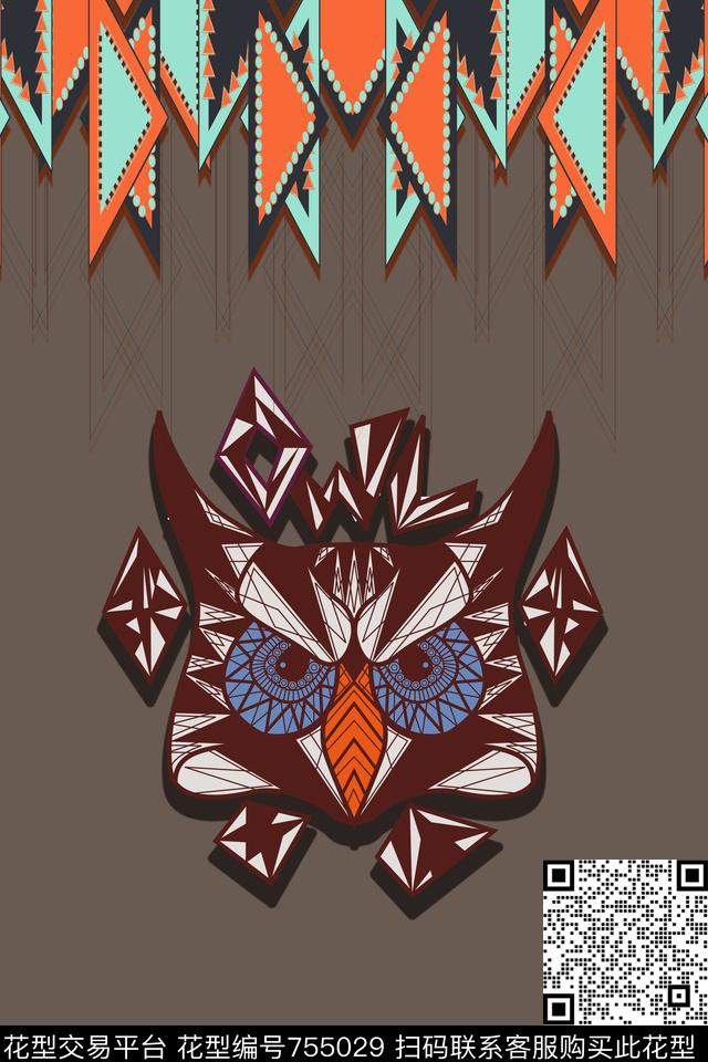 三角形菱形几何传统印花华亿平台下载（图片编号: 755029） - 瓦栏（Walan）